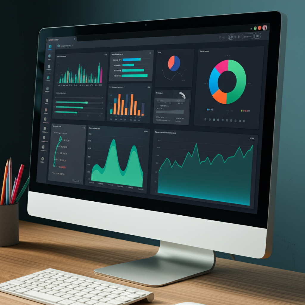 E-commerce analytics dashboard showing sales growth